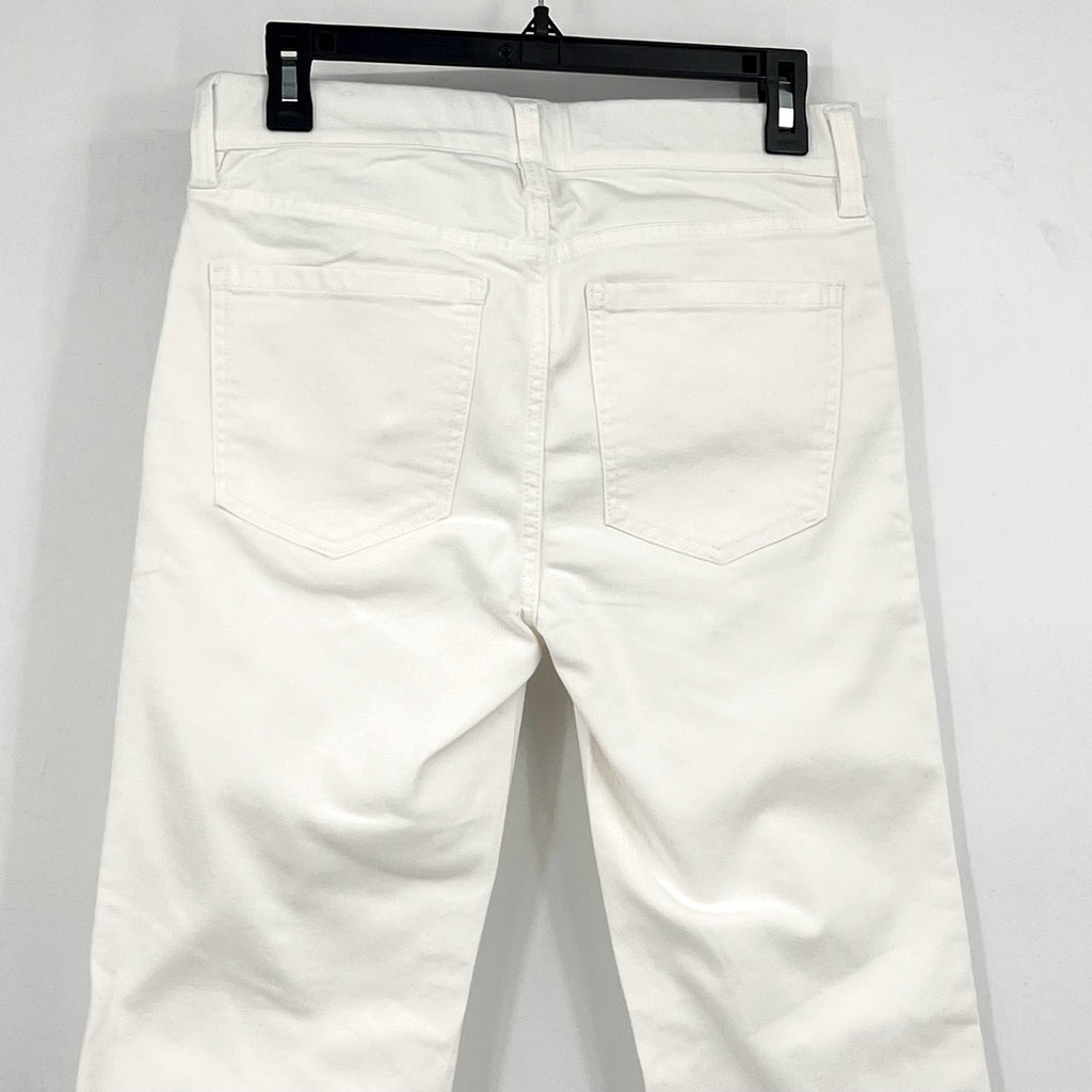 LIVERPOOL Women's The Gia Glider Crop Flare Jeans Size 4/27 Bright White NWT