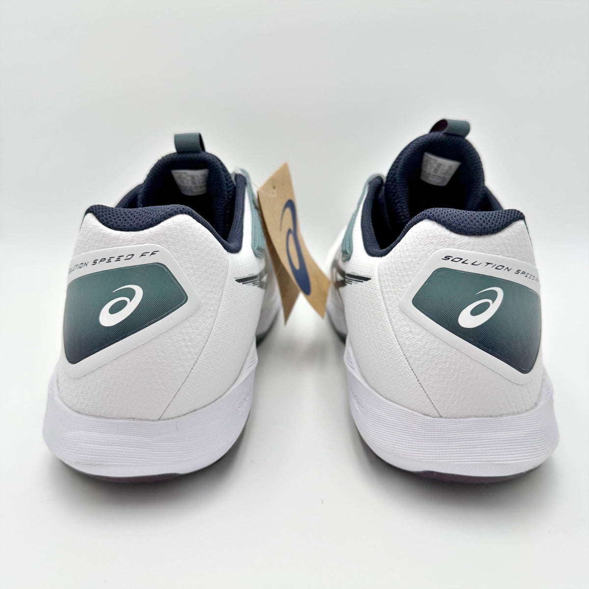 ASICS Mens Solution Speed FF 4 Athletic Court Shoe US 13 White Midnight Blue NIB