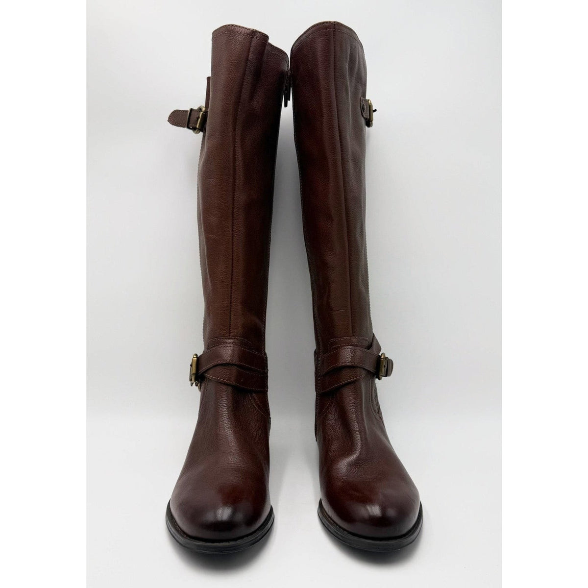 Naturalizer Womens June Knee High Riding Boots Size 10 EU 40 Brown Leather NWOB