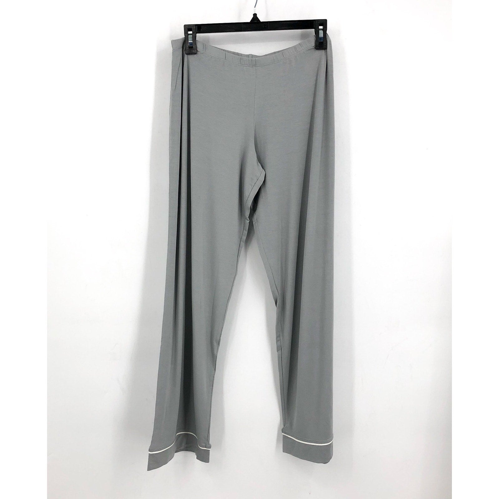 EBERJEY Women's Gisele Long Pajama Set Medium Gray Moonlight TENCEL Modal NWT
