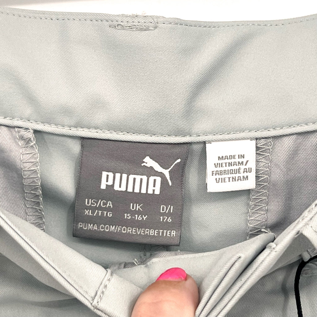 PUMA Boy's 5 Pocket Golf Pants Youth XL Light Grey NWT