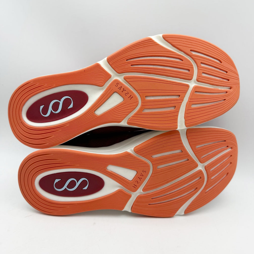 Saysh Womens The Felix Runner Athletic Shoes Size 9.5 Red Orange NIB