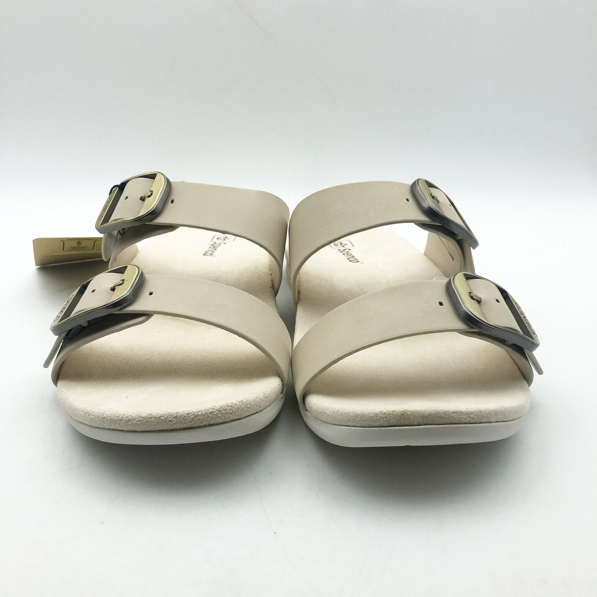 Spenco Womens Vista Slip On Sandals US 9 WIDE Grey Morn Leather APMA NIB