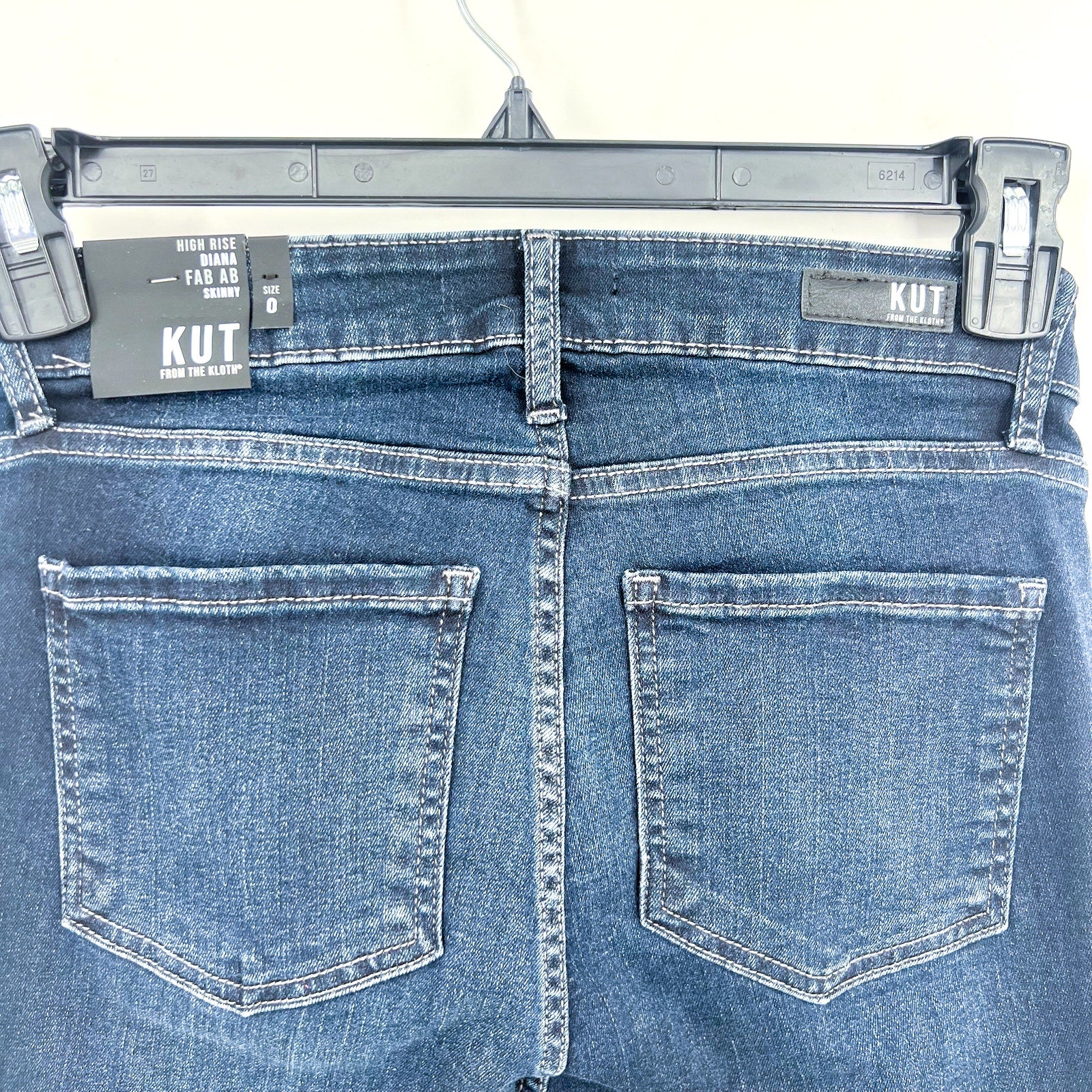 KUT FROM THE KLOTH Diana Skinny Jeans Blue Size 0 High-Rise Fab Ab NWT