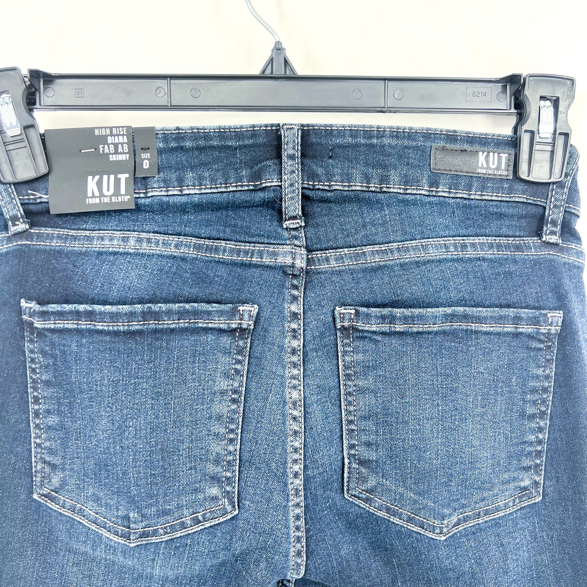 KUT FROM THE KLOTH Diana Skinny Jeans Blue Size 0 High-Rise Fab Ab NWT