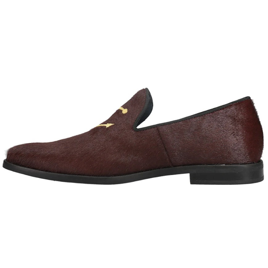 Sperry Mens Overlook Smoking Slipper Loafers Size 8 Brown Slip On Anchor NWOB