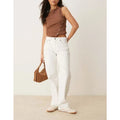 ABERCROMBIE & FITCH Womens 90s Relaxed Jeans Size 32 US 14 White Curve Love NWT