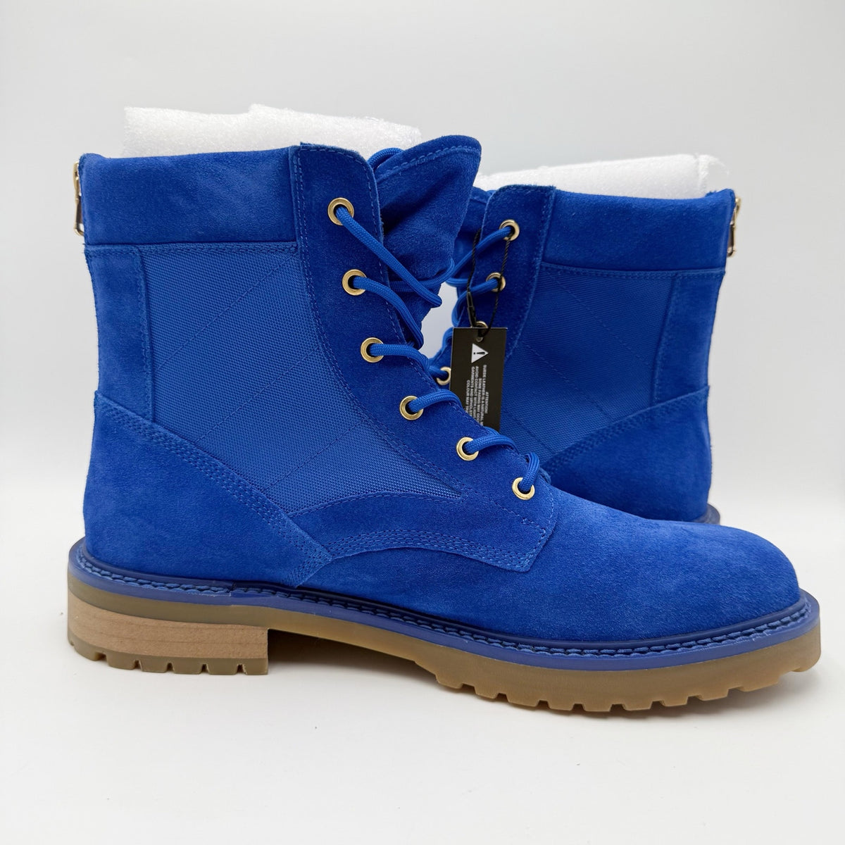 Saint Morta Mens Legion Ankle Combat Boots Size 11 EU 45 Blue Gum Suede NIB