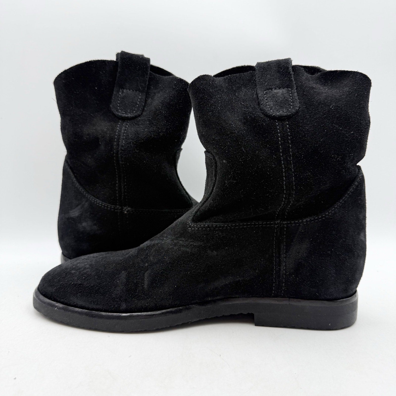 RE/DONE Womens 60s Camarguaise Ankle Boots EU 36 US 6 Black Suede NWOB