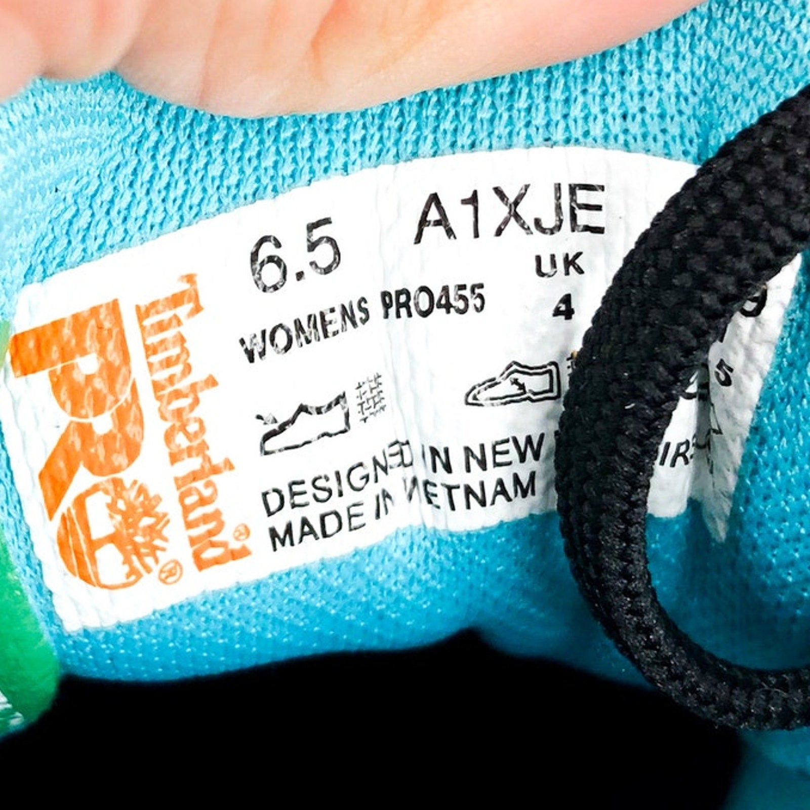 TIMBERLAND Women's PRO Work Sneakers US 6.5 Black Blue Drivetrain Comp-Toe NIB
