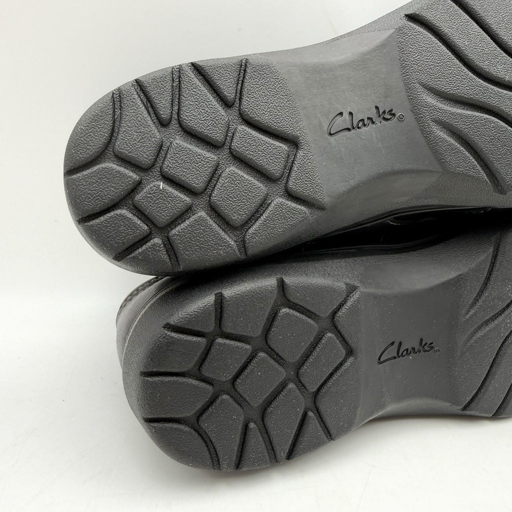 Clarks Womens Carleigh Jazz Shoes US 11 M EU 42.5 Black Leather NWOB