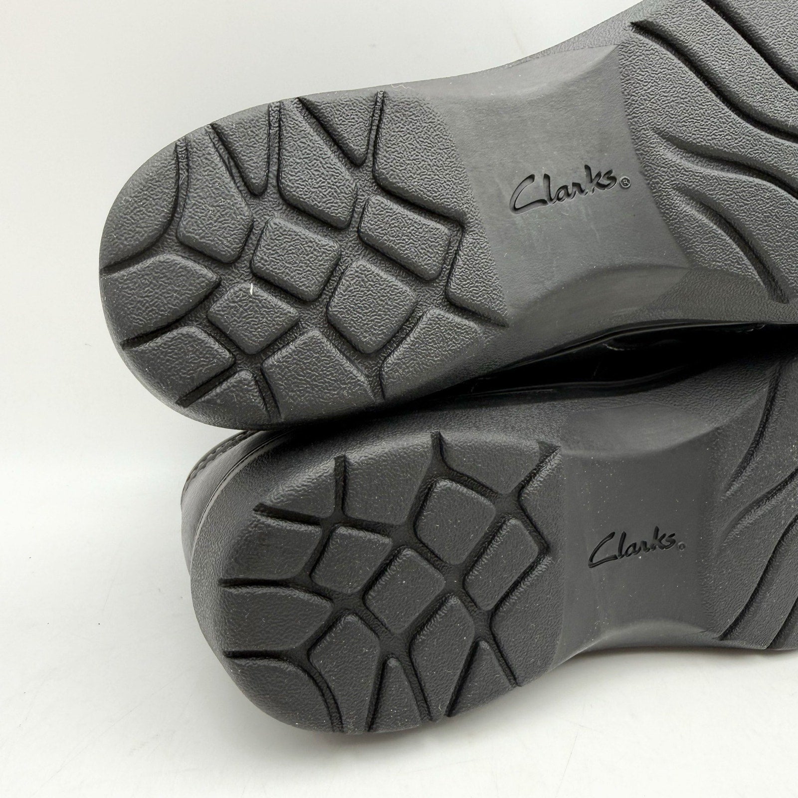 Clarks Womens Carleigh Jazz Shoes US 11 M EU 42.5 Black Leather NWOB