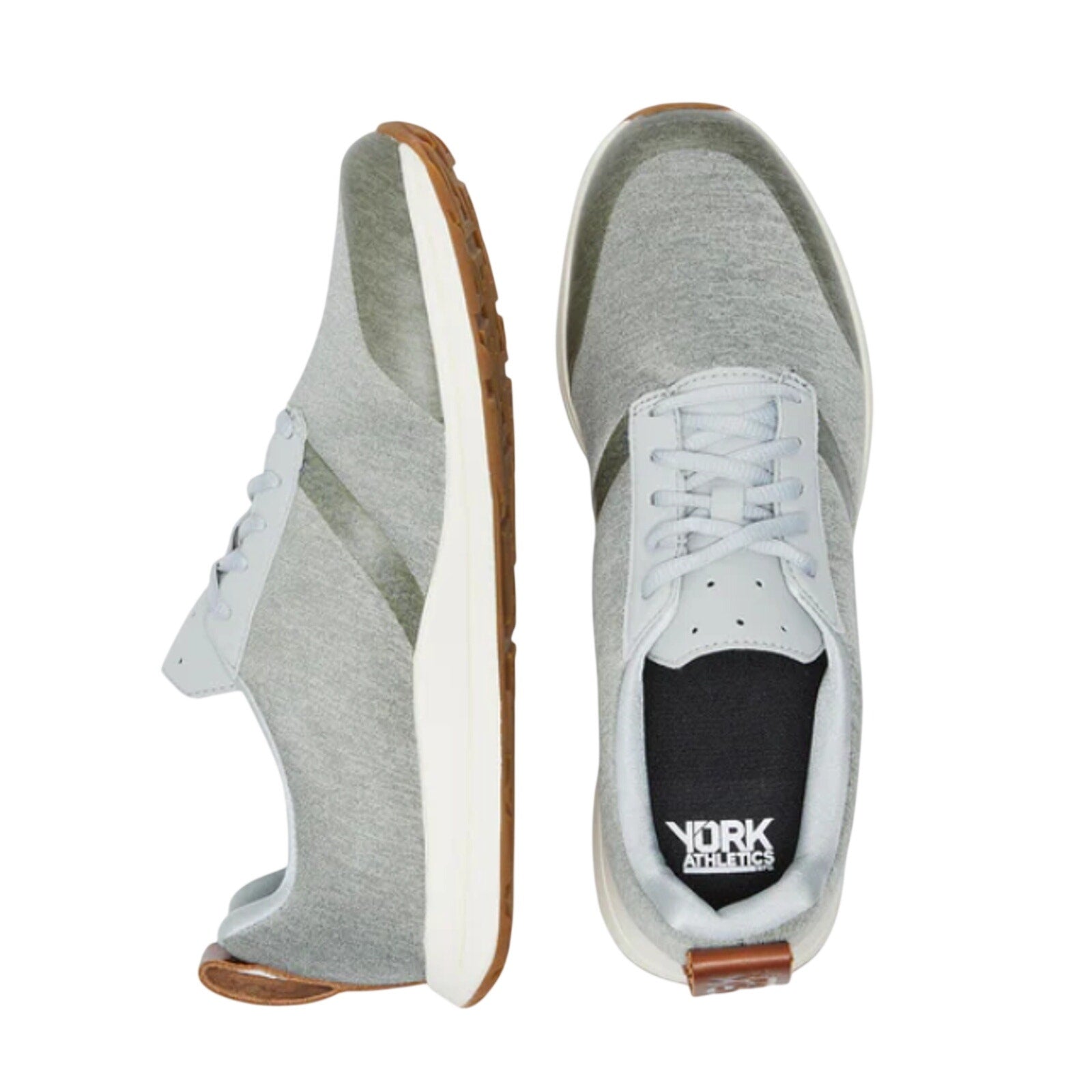YORK Athletics Mens Henry Runner Sweatshirt Sneaker Size 8.5 Grey Heather NIB