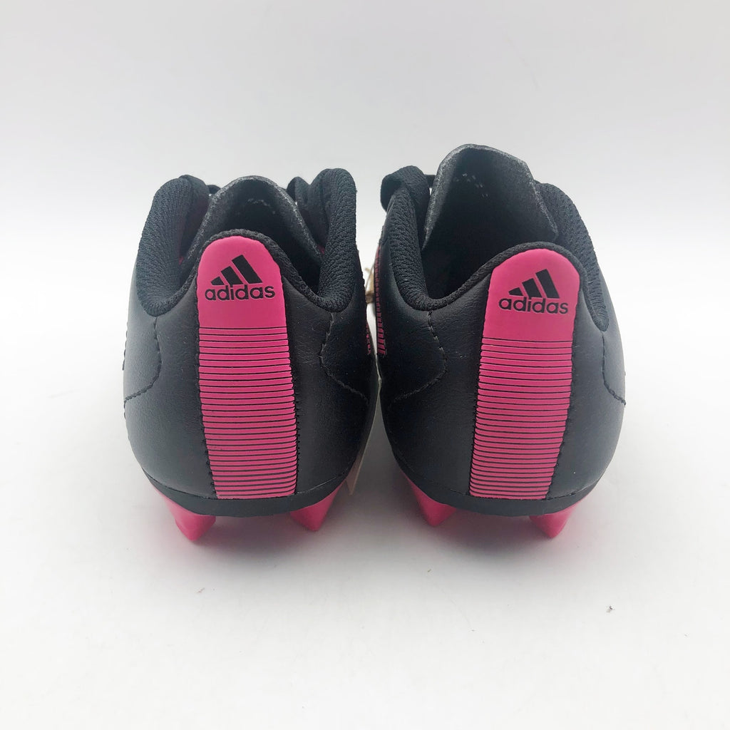 Adidas Little Kids Goletto VIII Firm Ground Soccer Cleats 9.5K Black Pink NWOB