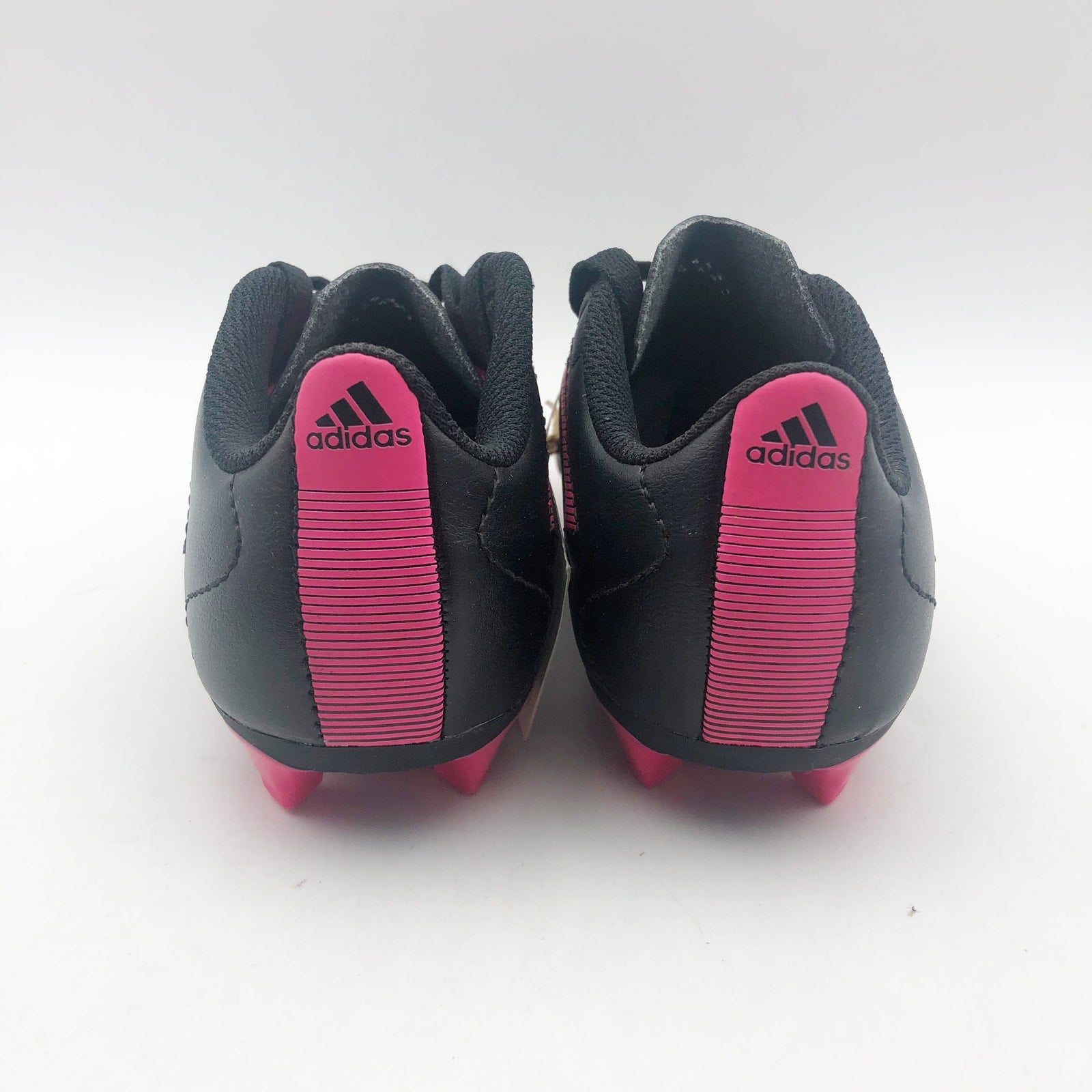 Adidas Little Kids Goletto VIII Firm Ground Soccer Cleats 9.5K Black Pink NWOB