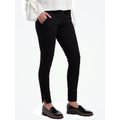 HUE Women's Ponte 7/8 Leggings Large Black Ankle Slit Stretch NWT