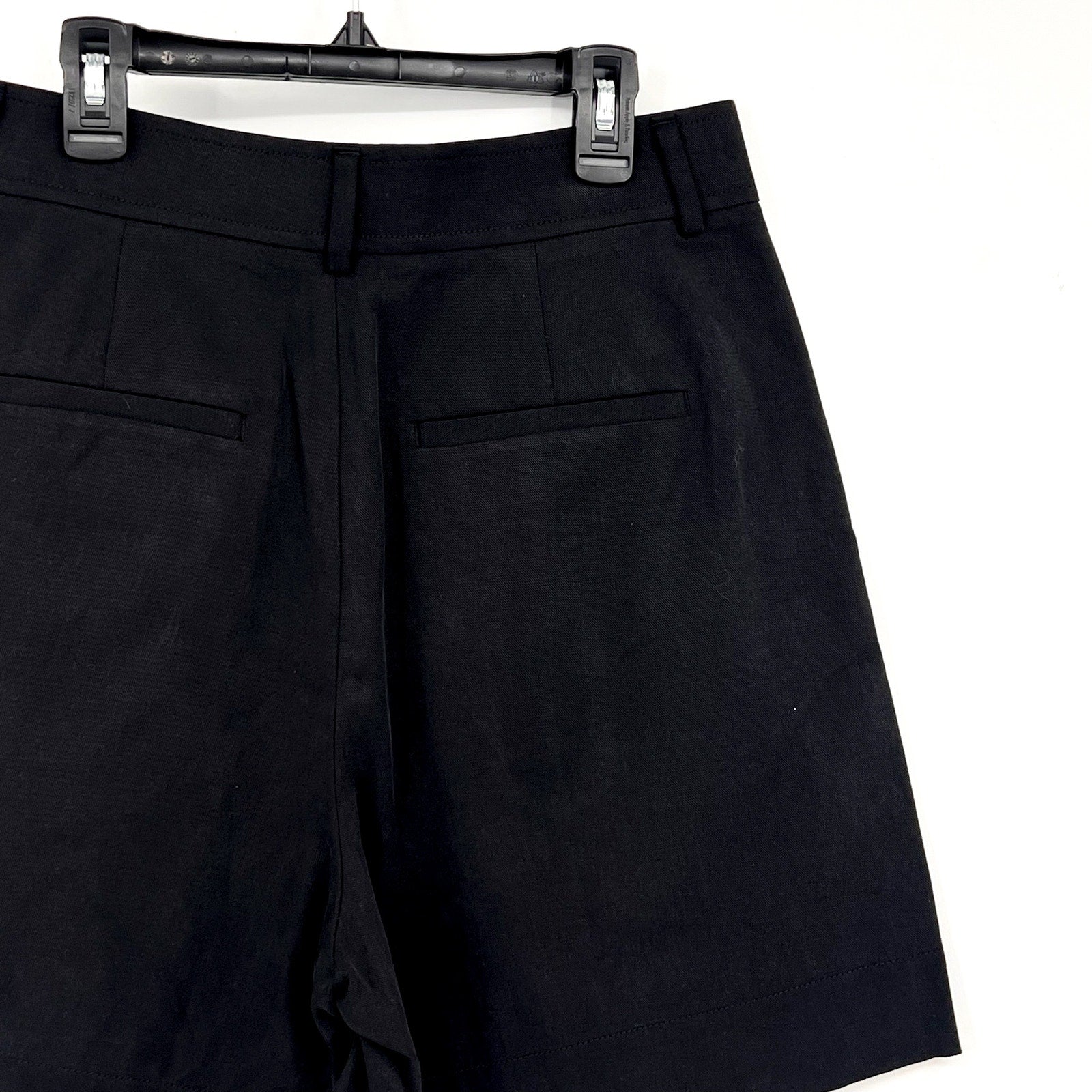 EVERLANE Women's The Way-High Drape Shorts Size 4 Black Pleated NWT