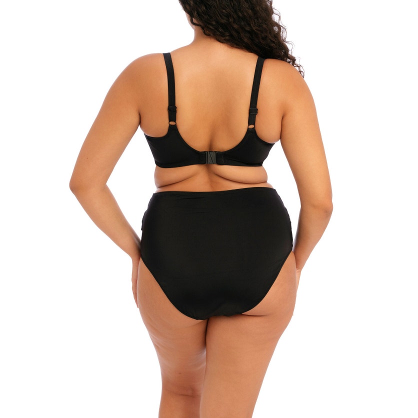 ELOMI Women's Magnetic Twist Front Swim Bottom Size 20 Black High Waist NWT