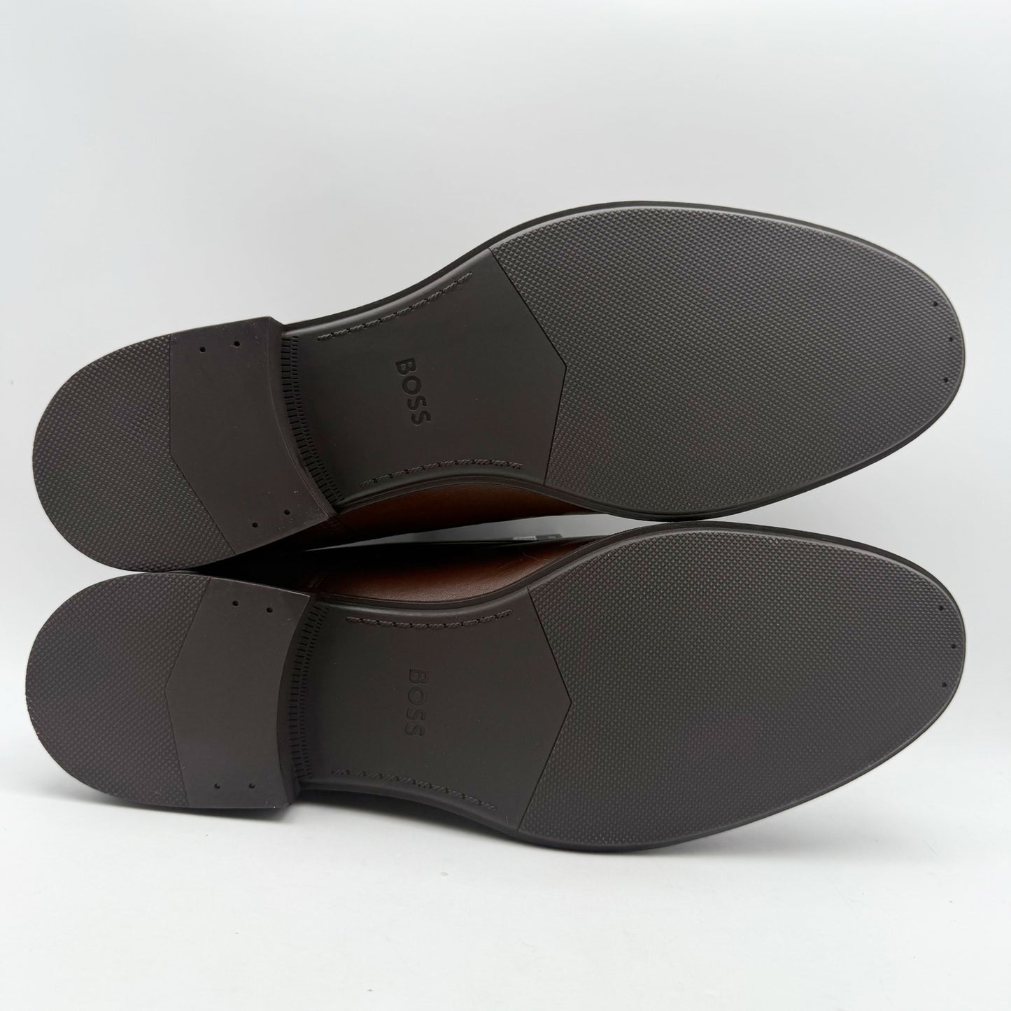 BOSS Mens Colby Derby Dress Shoes US 11 M EU 44 Brown Leather NIB