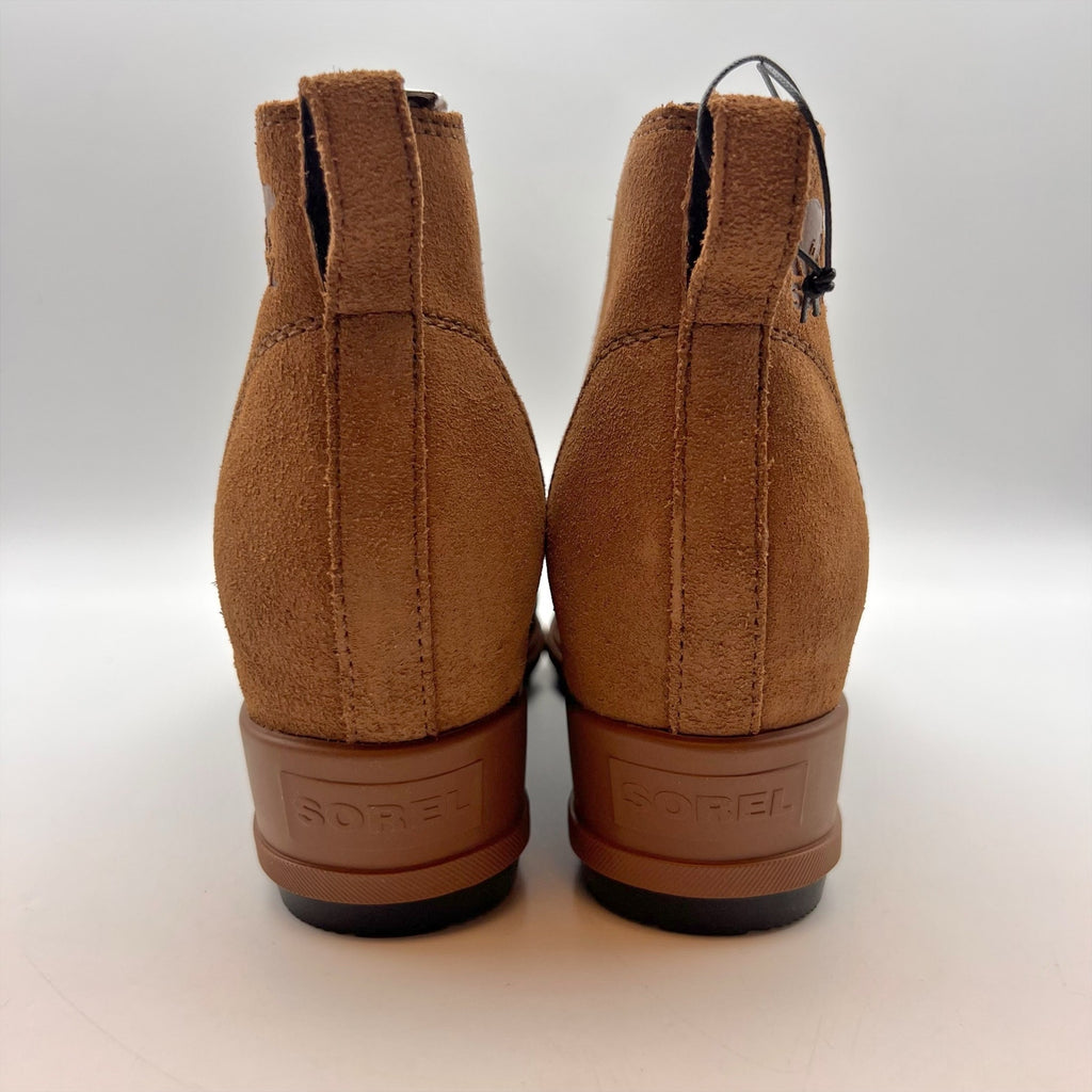 Sorel Womens Evie Ankle Boots Size 9 EU 40 Tan Leather Waterproof NIB