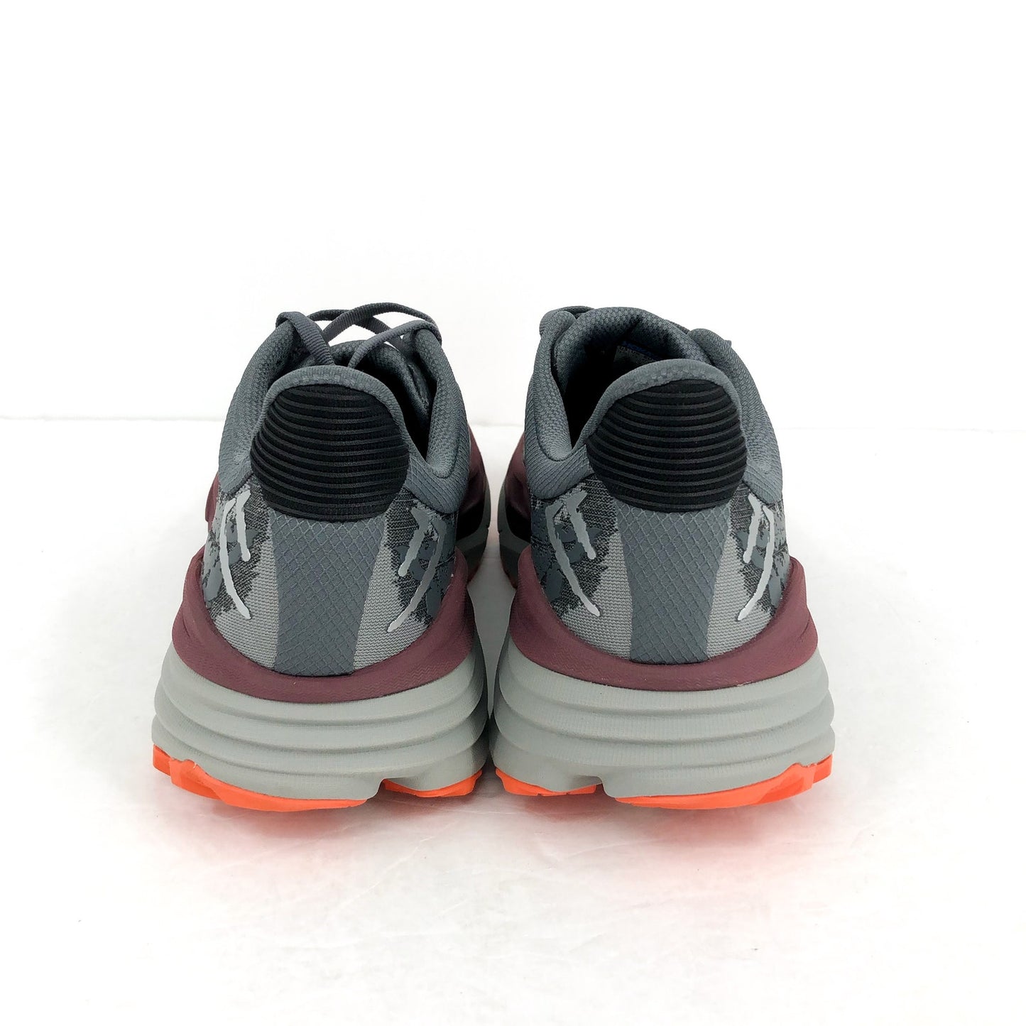 Hoka One Mens Stinson 7 Running Sneakers US 12.5 D Grey Red Athletic NIB