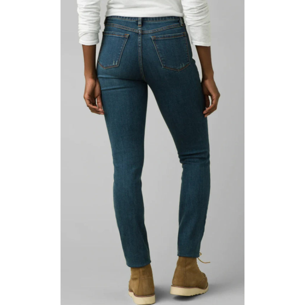 PRANA Womens Sienna Skinny Jeans Size 14 32x31 True Blue Stretch Mid Rise NWT