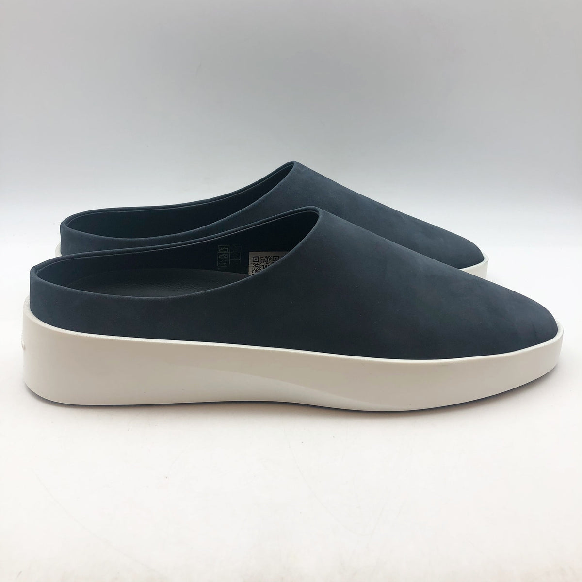 Wolf & Shepherd Womens 9 Cruise Mule Slip On Shoes Navy Blue Leather Mens 7 NIB