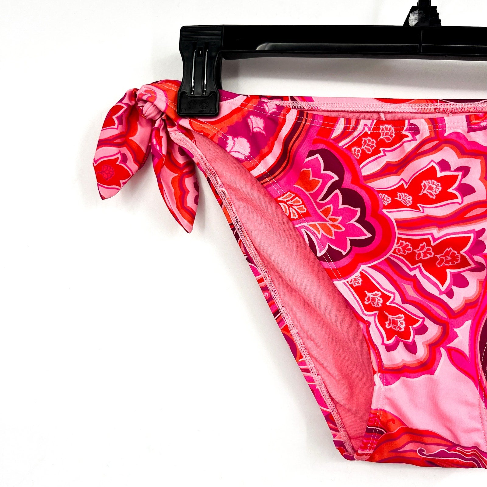 LAUREN RALPH LAUREN Provence Paisley Hipster Bottom Size 4 Pink Side Tie NWT