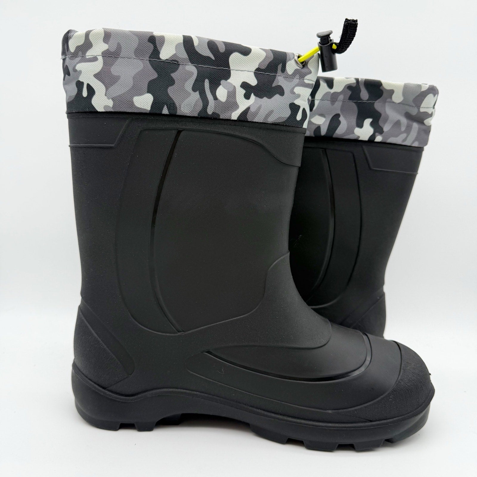 Kamik Kids Snobuster 2 Winter Boots US 6 EU 38 Grey Camo Waterproof NIB