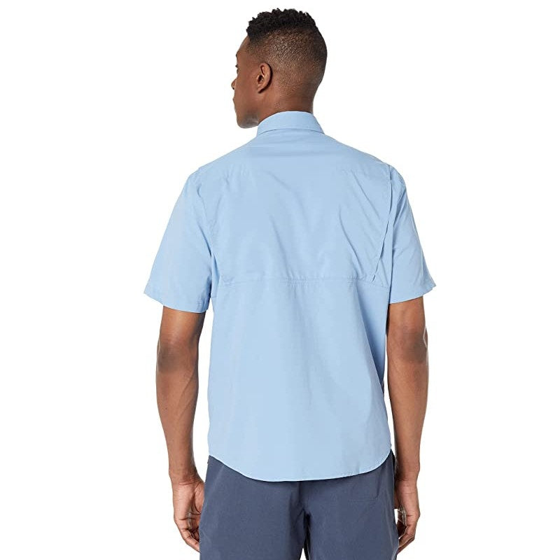 L.L. BEAN Mens Tropicwear Shirt Large Soft Blue Button Down Casual Outdoors NWT