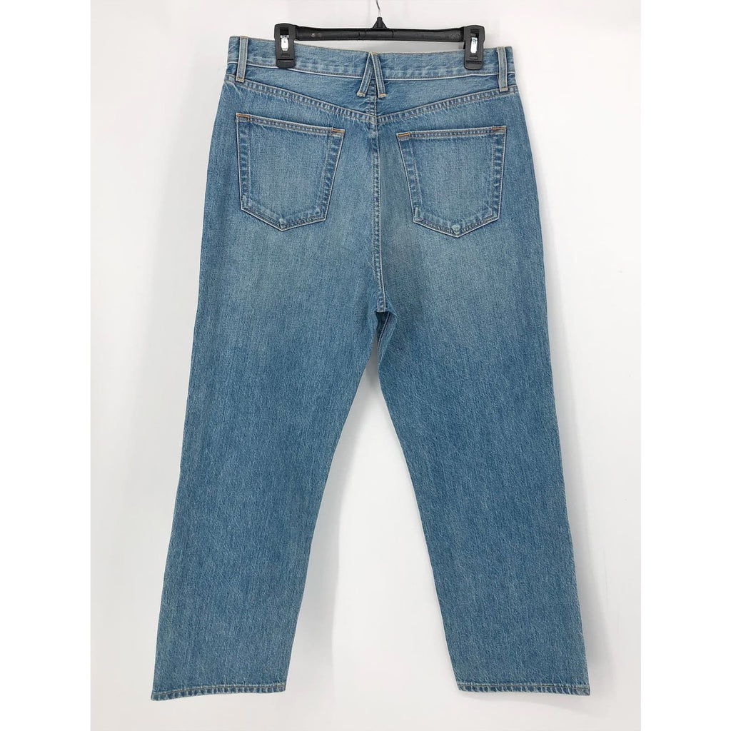 SLVRLAKE Womens London Crop Jeans Size 32 US 14 Love Matters Blue High Rise NWOT