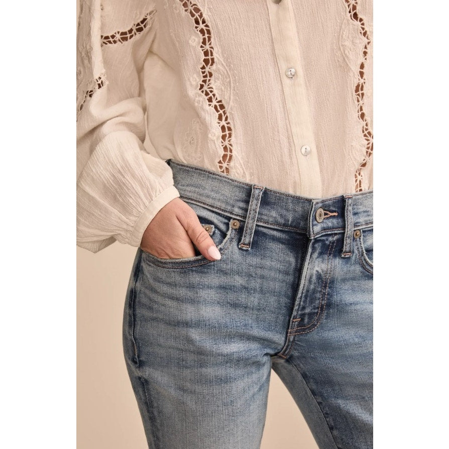 LUCKY BRAND Women's Sweet Boot Cut Jeans US 12 Blue Cabana Mid rise NWT