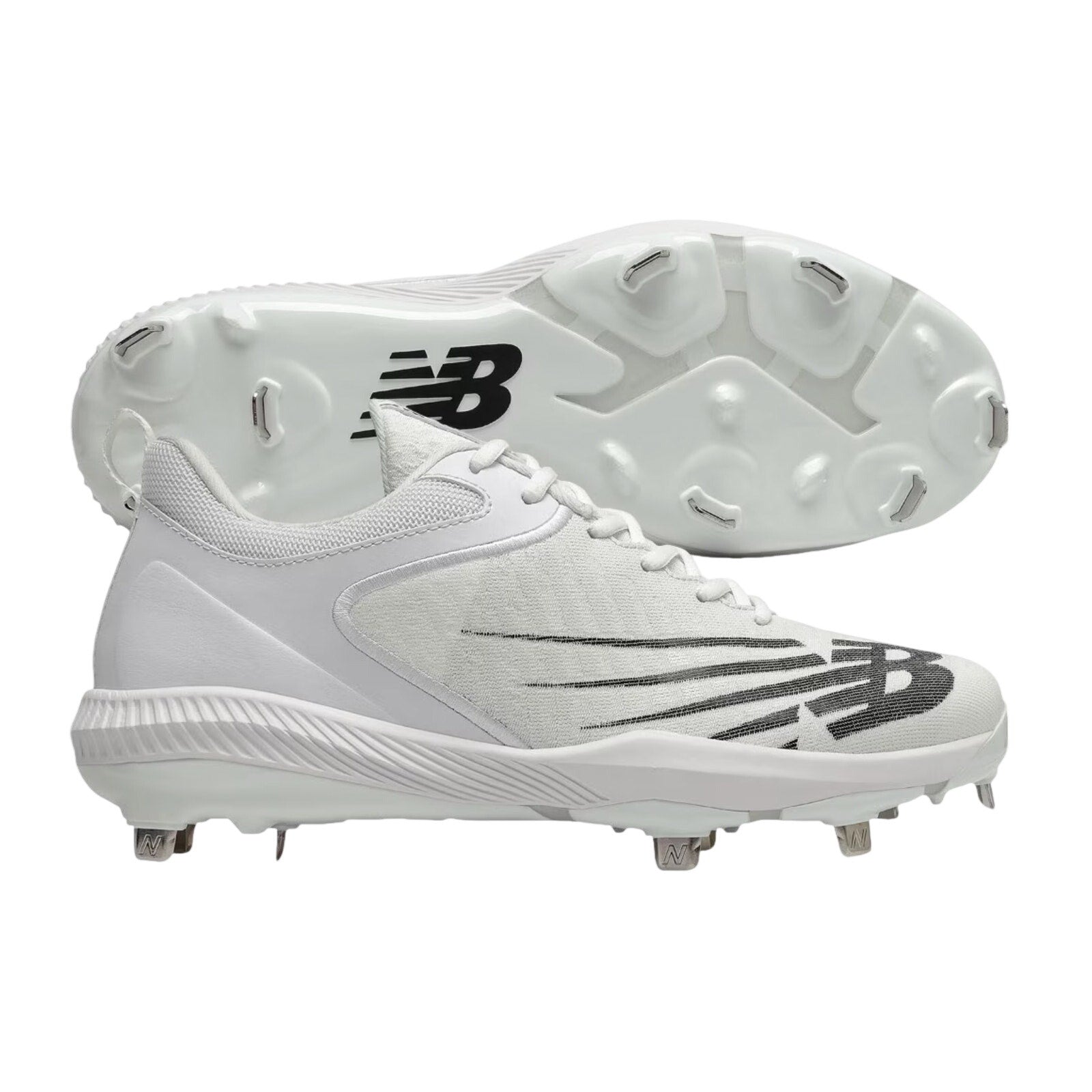 New Balance Mens Fuel Cell L4040v6 Low Metal Baseball Cleats US 13 D White NWOB