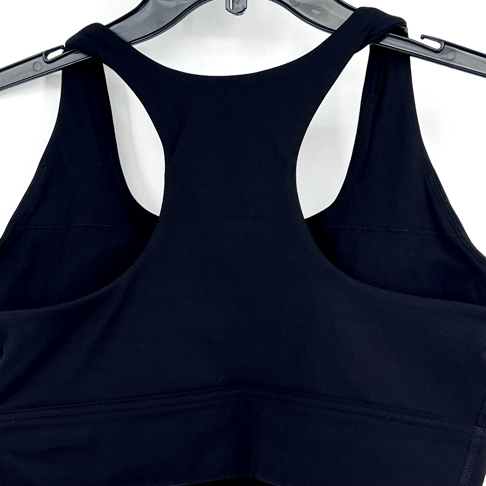 EVERLANE Women's The Perform Longline Bra Medium Black Racerback NWT