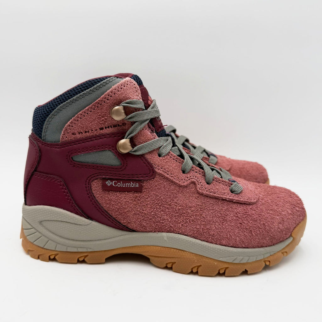 Columbia Womens Newton Ridge BC Hiking Boots Size 5.5 Red Beetroot NWOB