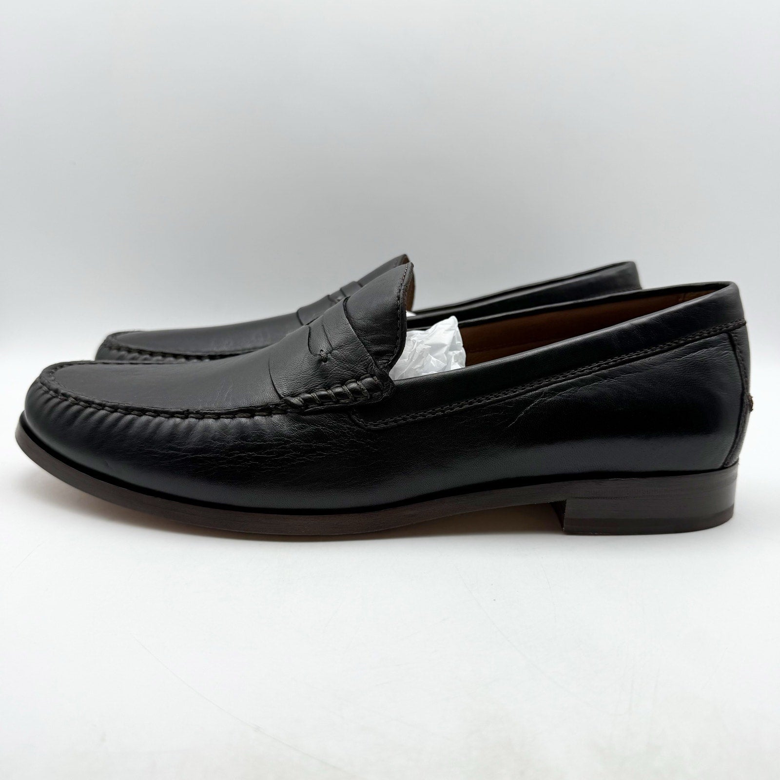 Johnston & Murphy Mens Baldwin Penny Loafers US 13 M Black Leather