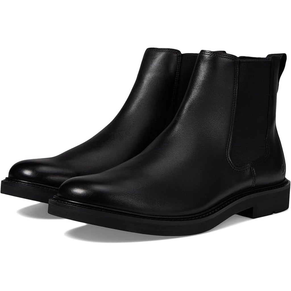 ECCO Mens Metropole London Chelsea Boots EU 46 US 12-12.5 Black Leather NWOB