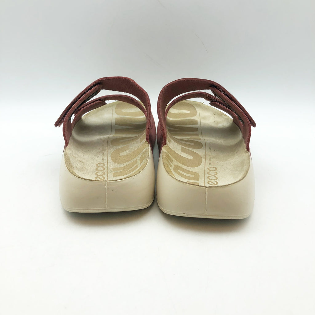 ECCO Womens Cozmo Two Band Slide Sandals EU 36 US 5-5.5 Red NIB