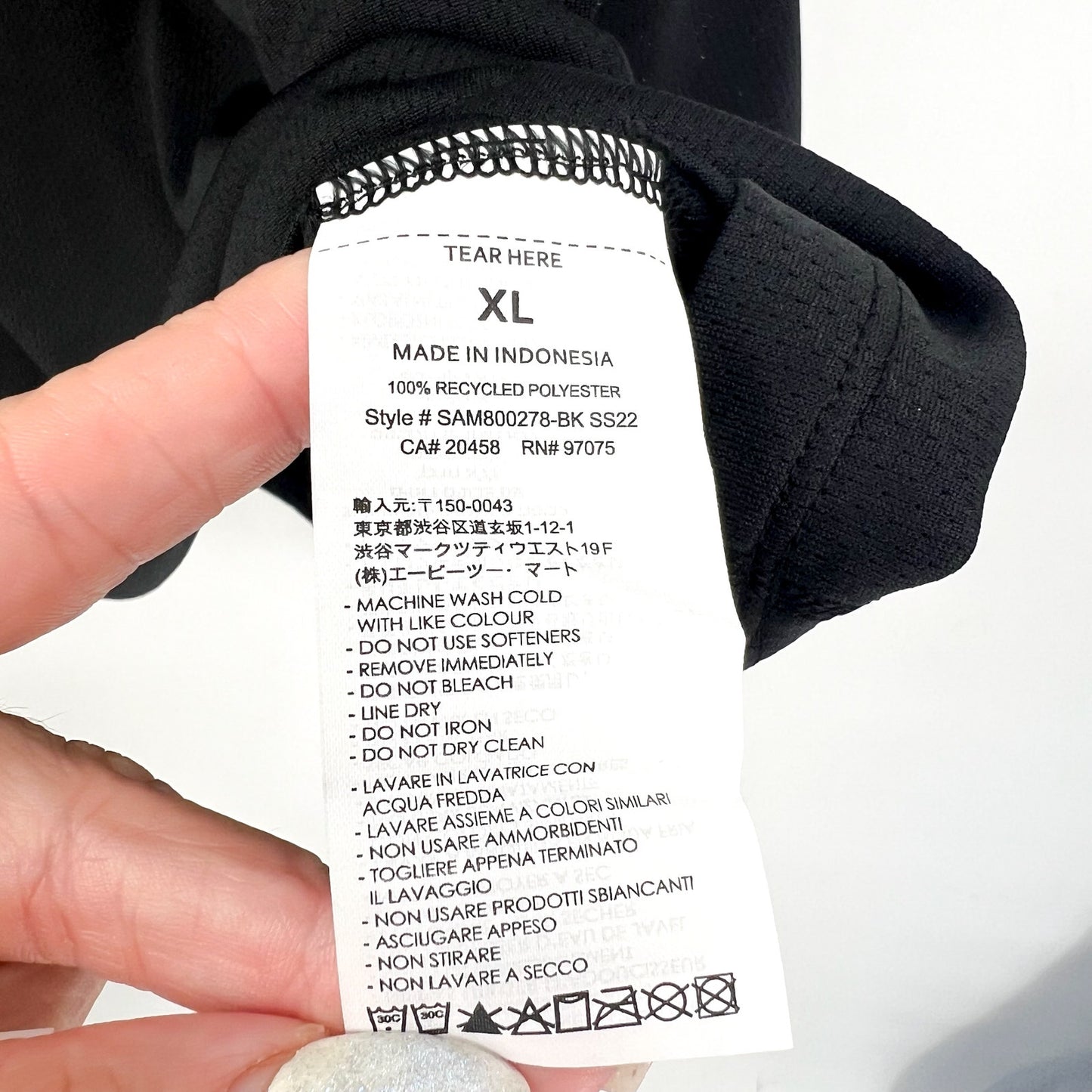 SAUCONY Men's Stopwatch Short Sleeve Running T-Shirt XL Black NWT