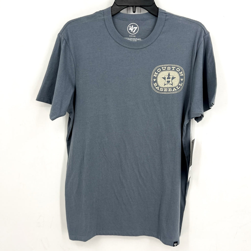 47 BRAND Mens Houston Astros Back Canyon Franklin T-Shirt Small Atlas Blue NWT