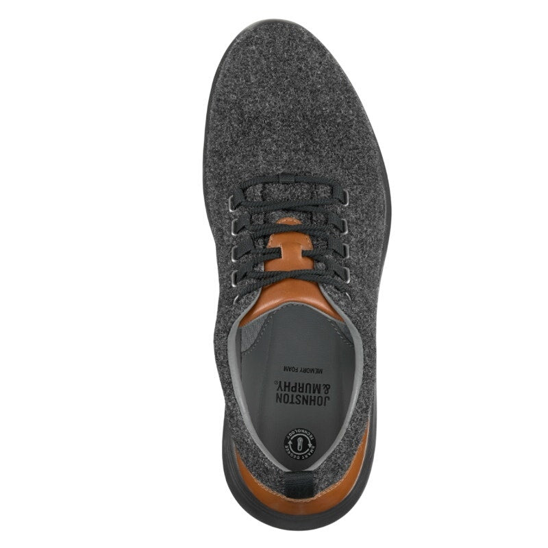 Johnston & Murphy Mens Amherst U-Throat Sneakers Size 10 M EU 43 Grey Wool NIB