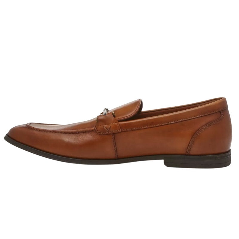 Vince Camuto Mens Immon Loafers Size 12 Brown Leather Metal Bit NWOB