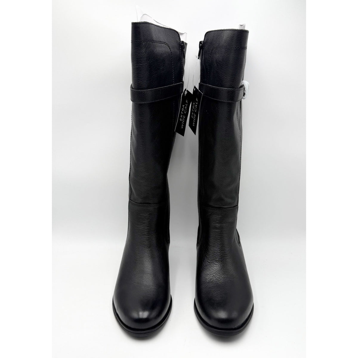 Naturalizer Womens Kenna Knee High Boots Size 9 M XWIDE CALF Black Leather NIB