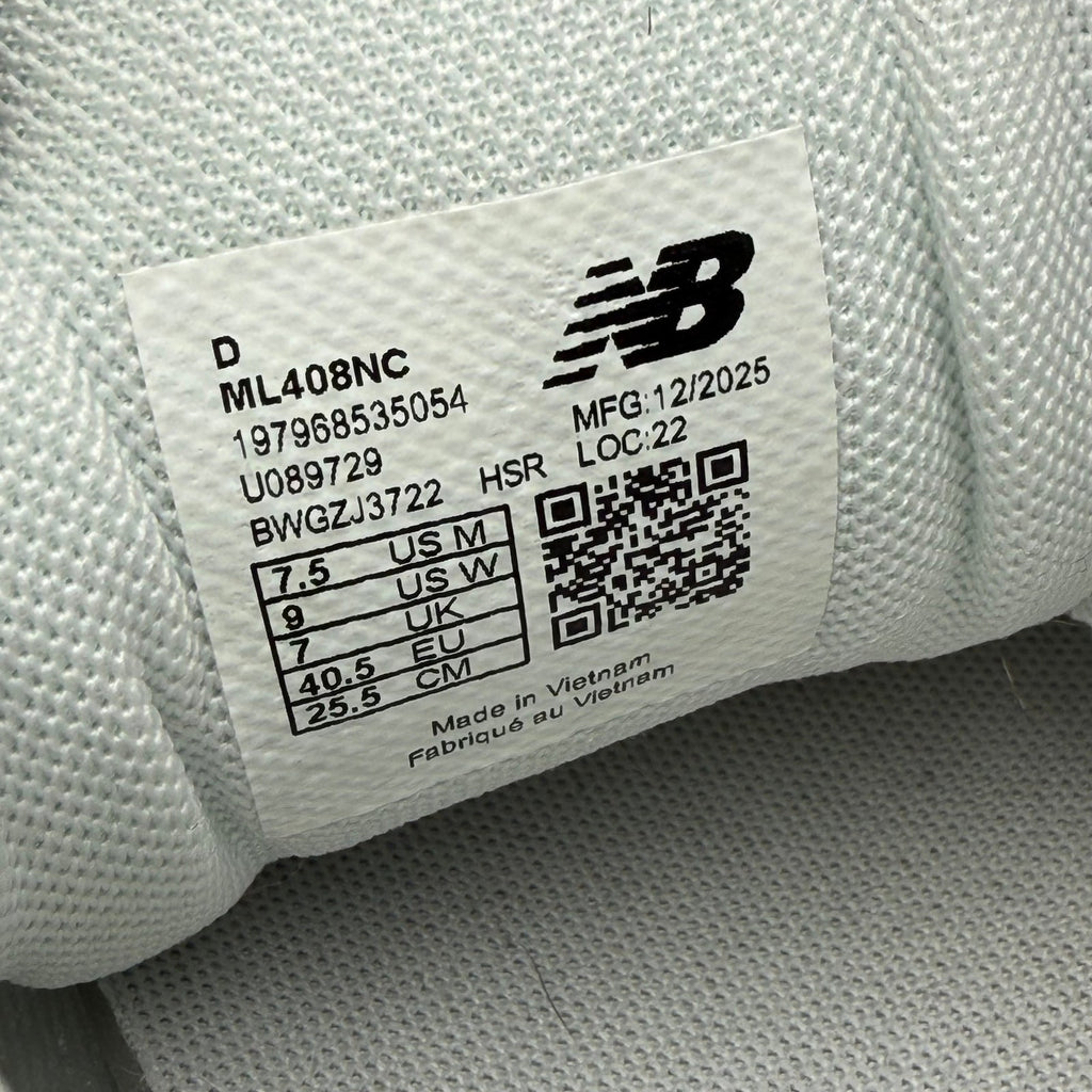 New Balance 408 Casual Sneakers Womens 9 Mens 7.5 EU 40.5 Grey Reflection NWOB