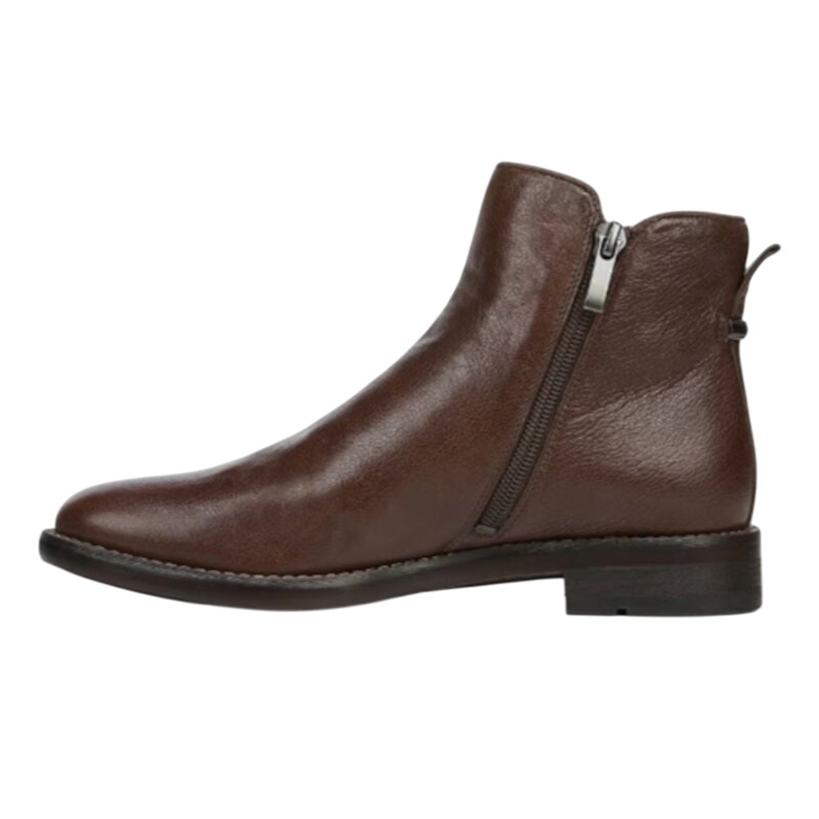 Franco Sarto Womens Marcus Ankle Boots Size 5.5 M Brown Leather Booties NIB