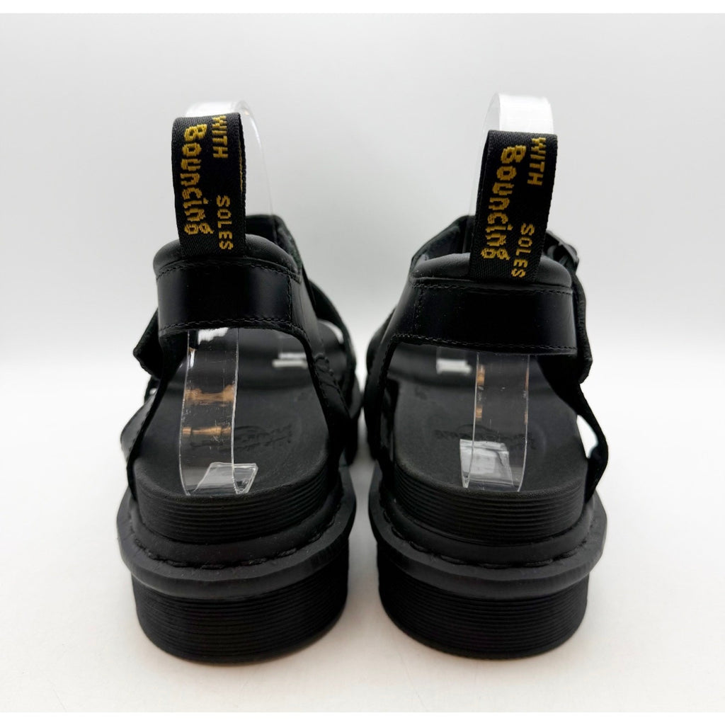 Dr. Martens Womens Blaire Sandals US 9 EU 41 Black Vegan Leather Platform NWOB