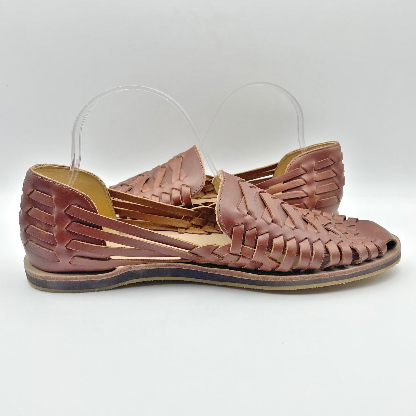 Nisolo Mens Huarache Sandal US 10 EU 43 Brown Leather NWOB