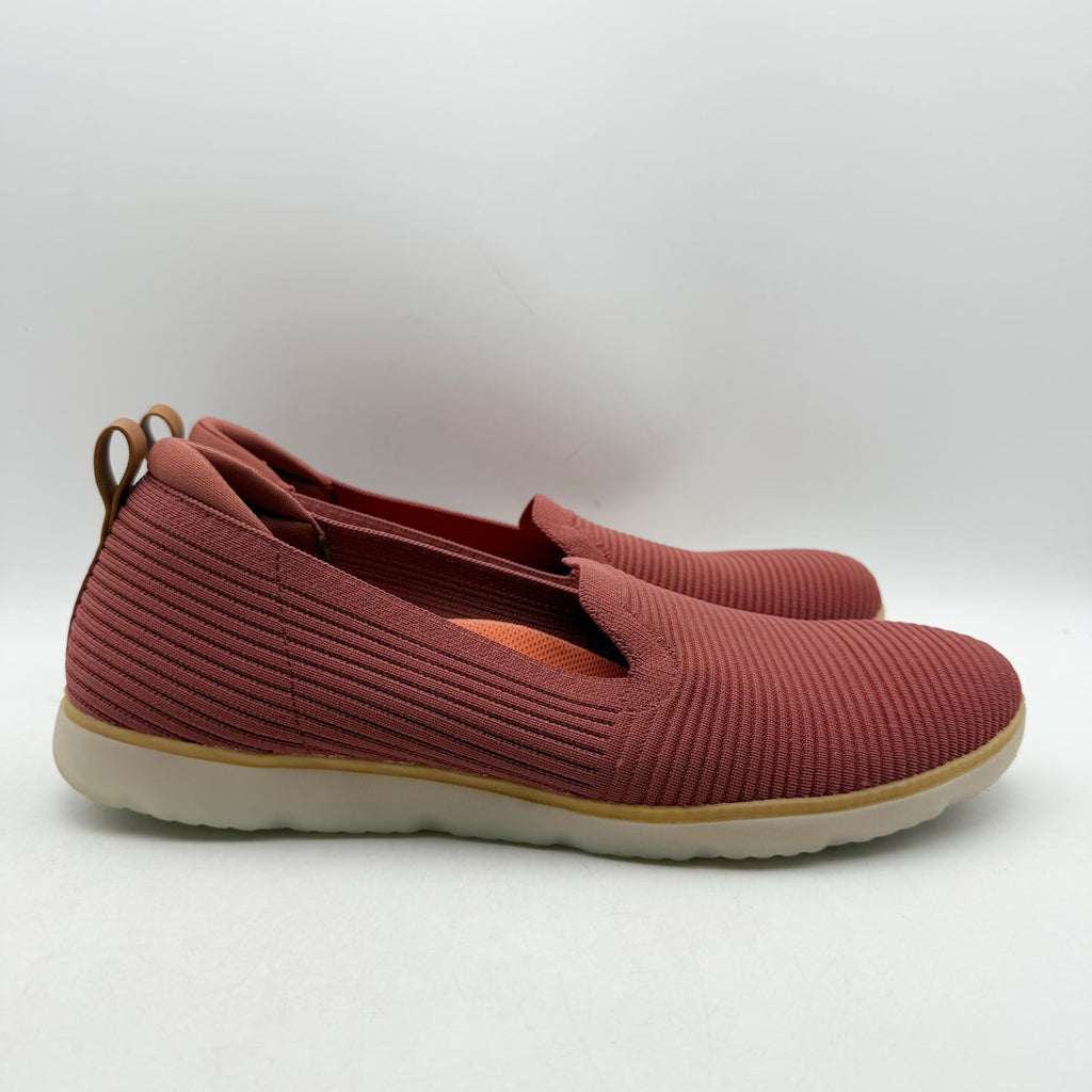 Ryka Womens Effortless Slip On Shoes US 12 M Red Knit Fabric NWOB