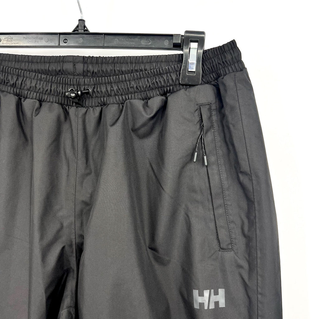 HELLY HANSEN Women's Vancouver Rain Pants Large Black Waterproof Windproof NWT