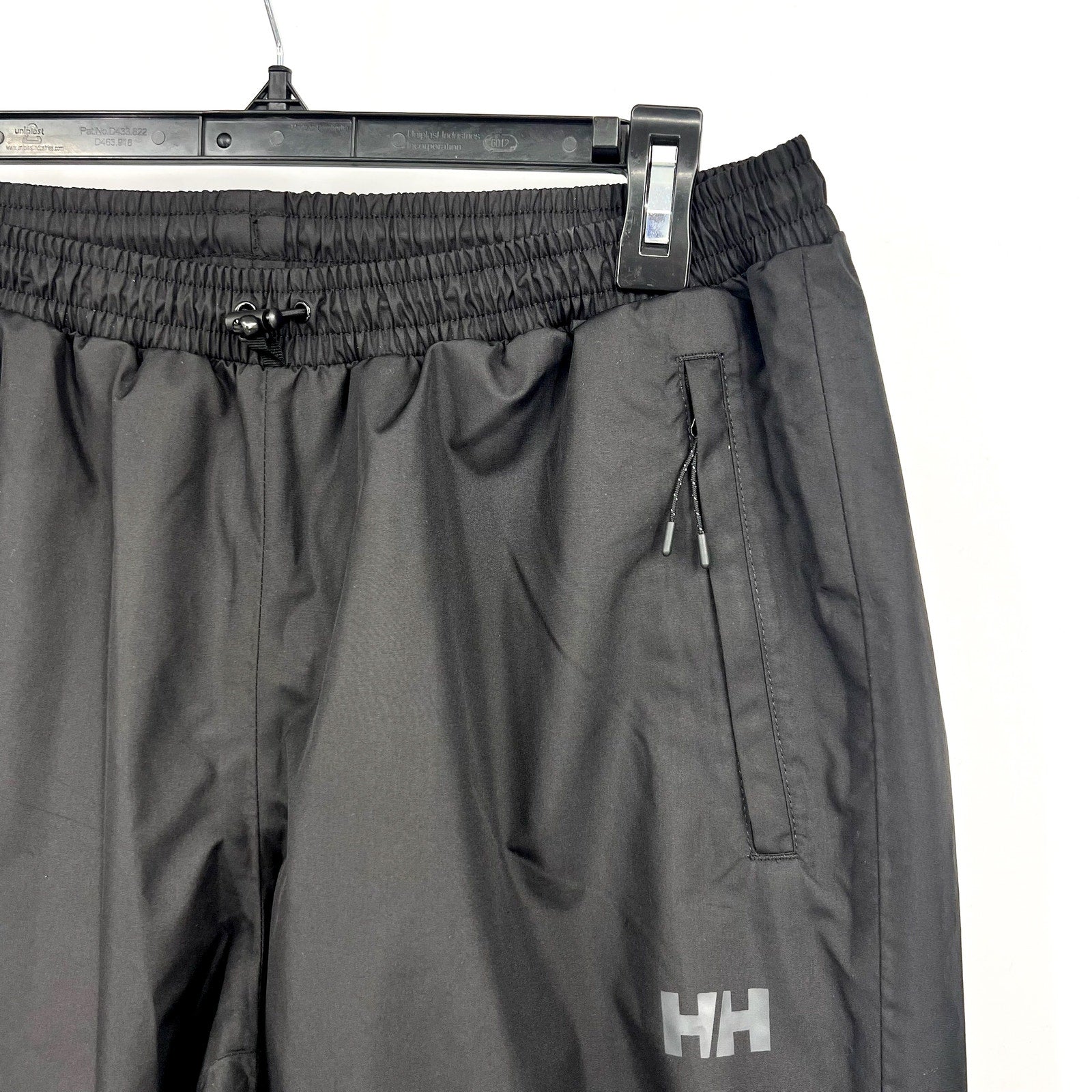 HELLY HANSEN Women's Vancouver Rain Pants Large Black Waterproof Windproof NWT